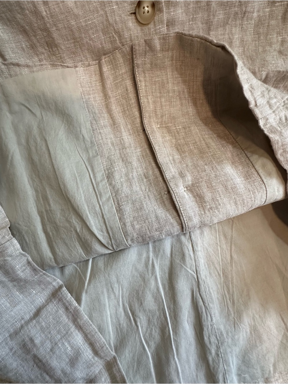 ☀️ New! QUINCE 100% European Linen Longline Vest in Flax - Picture 11 of 16